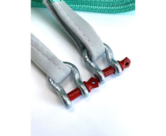 Буксировочный трос ТамбовТехСнаб 12т, 8м скоба/скоба, двухслойный усиленный 7930124364579 – изображение 3