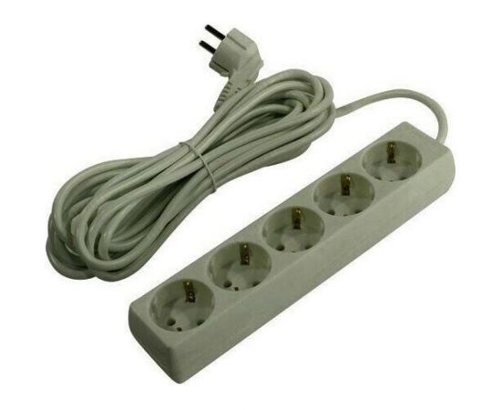 Удлинитель ExeGate ECE-5-1.8G 5 евророзетки с заземлением, 1.8м, серый 285820 – изображение 4