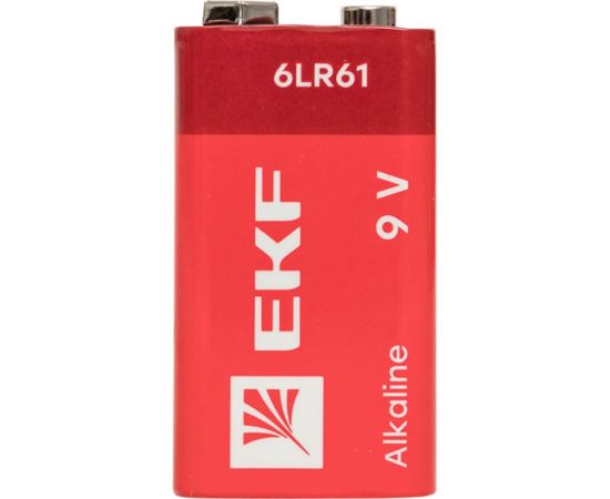 Алкалиновая батарейка EKF 9V 6LR61 блистер 1шт. 9V-BL1 – изображение 5