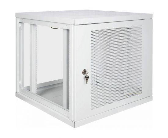 Настенный разборный шкаф КДДС 19"", 12U, ПЕРФОРИРОВАННАЯ дверь, 600x600, серый УТ000004355 – изображение 6
