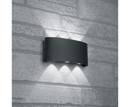 Уличный светодиодный светильник FERON DH101, 6x1W, 450Lm, 3000K, черный 48100 