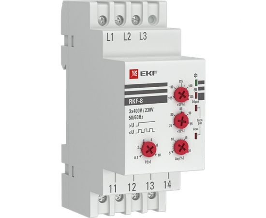 Многофункциональное реле контроля фаз EKF PROxima rkf-8 