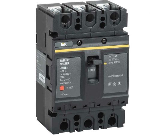 Автоматический выключатель IEK ВА88-35 3Р 250А 35кА MASTER SVA30-3-0250-02 