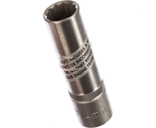 Головка свечная, магнитная 12 гранная, 1/2"", 14 мм, 70 мм FORCE 807414M 
