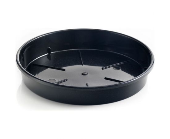 Поддон Teraplast PLATO диам. 14 см, высота 2.3 см, черный 08086014006 