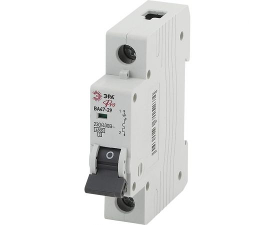 Автоматический выключатель ЭРА PRO NO902204 ВА47-29 1Р, 1А, 4,5кА, кривая D Б0048794 