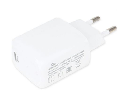 Адаптер питания Cablexpert, PD20W, QC3.0, белый MP3A-PC-29 