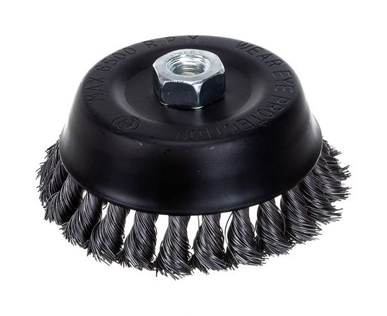 Кордщетка чашеобразная стальная витая для УШМ, 125 мм ROCKFORCE RF-BWC105 