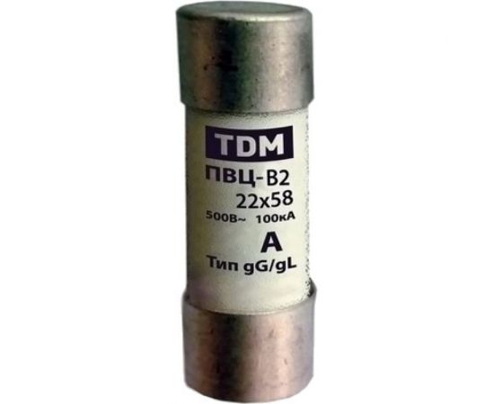 Плавкая вставка TDM ПВЦ-В2 22х58 50А SQ0729-0033 