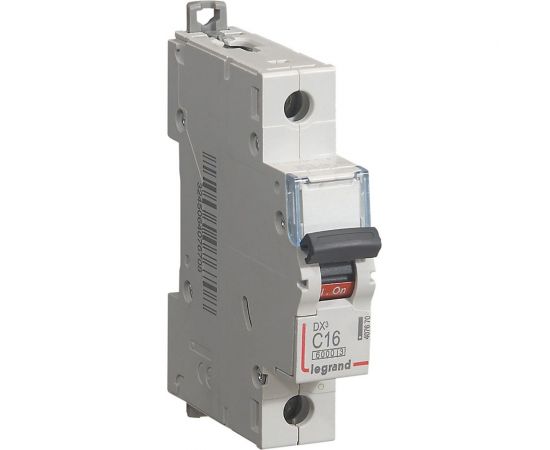 Автоматический выключатель Legrand DX3 6000 - 10 кА - тип C - 1П - 16 А - 1 модуль 407670 