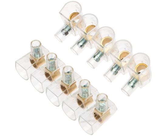 Концевой винтовой изолированный зажим КЗВИ 10 мм 5х1 10 шт REXANT 07-5704 