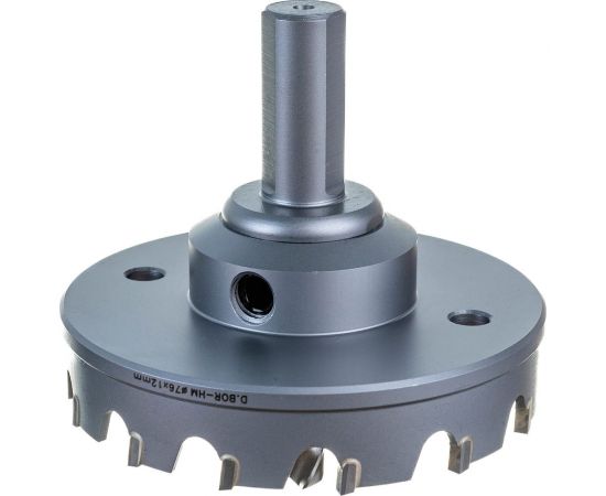 Коронка по металлу HM (76х12 мм; хвостовик 13 мм; комплект) D.BOR HS-HM-12-076-T 