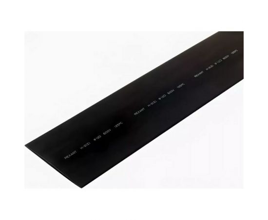 Термоусадочная трубка REXANT ТУТнг 80,0 / 40,0 мм 1м чёрная 10 шт 25-0080 