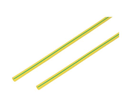 Термоусадка REXANT 1.5/0.75 мм, 1 м, желто-зеленая 20-1507 