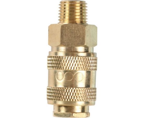 Разъемное соединение быстросъем мама - наружняя резьба 1/4"", латунь ECO AB-F/MT14 