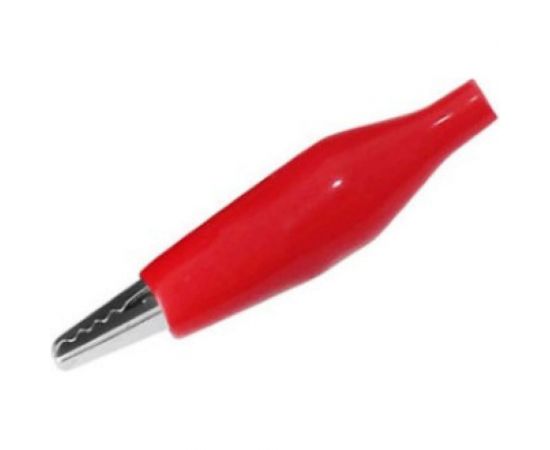 Зажим крокодил TDM ЗКИ 10А 56мм в изоляции красный SQ0541-0005 