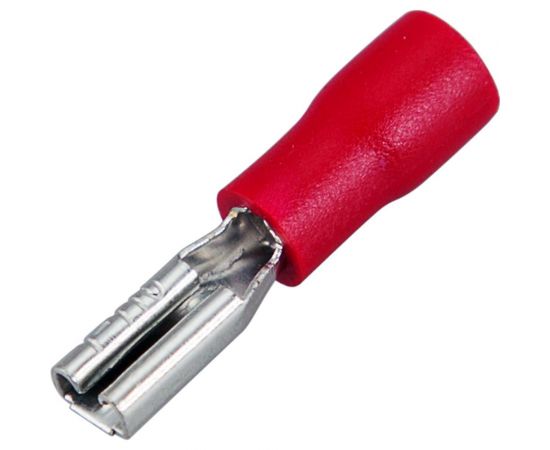 Плоская изолированная клемма REXANT РПи-м 1.5-(2.8) гнездо 3,8 мм 0.5-1.5 мм2 красная, 10 шт 06-0385-A – изображение 2