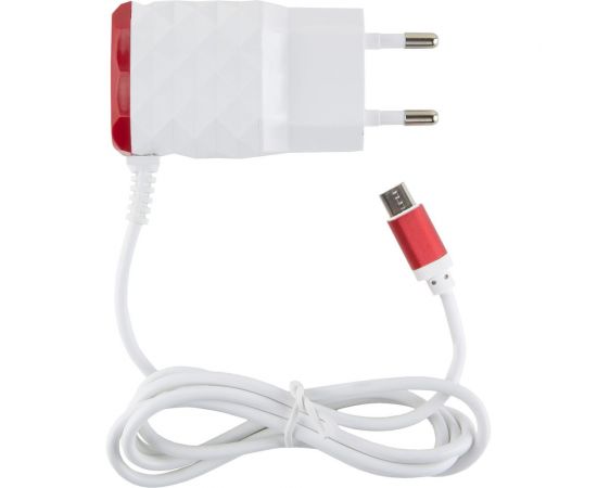 СЗУ Red Line 2 USB+MicroUSB модель NC-2.1AC, 2.1A, красный УТ000013617 – изображение 2