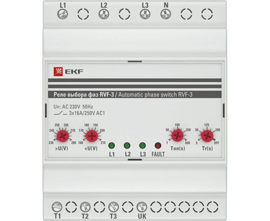 Реле выбора фаз EKF PROxima РВФ-3 RVF-3 – изображение 2
