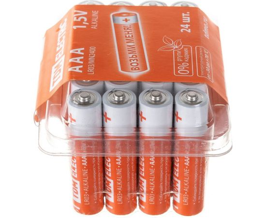 Элемент питания TDM LR03 AAA Alkaline 1,5V BOX-24 SQ1702-0033 – изображение 2