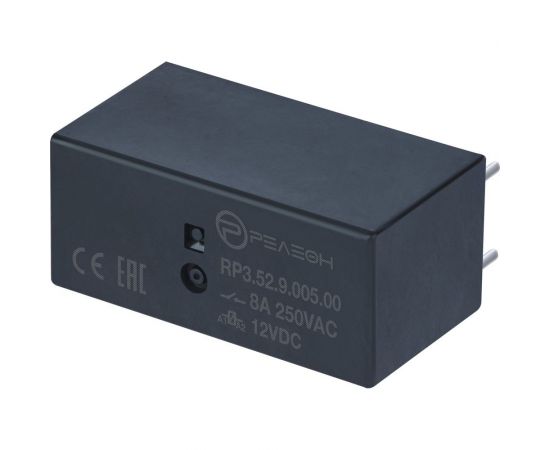 Низкопрофильное герметичное реле Релеон 2 перекидных контакта 8А ;= 5В DC; RP352900500 – изображение 3