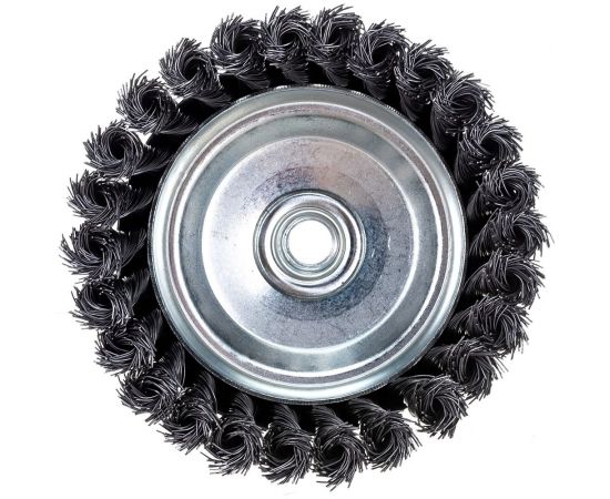 Кордщетка чашеобразная стальная витая для УШМ, 125 мм ROCKFORCE RF-BWC105 – изображение 3