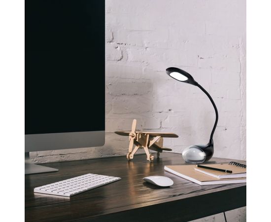 Настольный светодиодный диммируемый светильник FERON DE1730, черный, 7W, 300Lm, 6000-6500K, 41554 – изображение 3