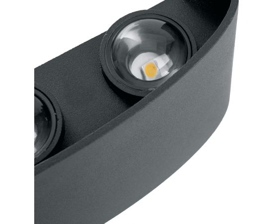 Уличный светодиодный светильник FERON DH101, 6x1W, 450Lm, 3000K, черный 48100 – изображение 3