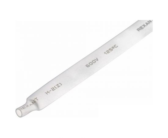Термоусадка REXANT 8.0/4.0 мм, 1м, белая 20-8001 – изображение 3