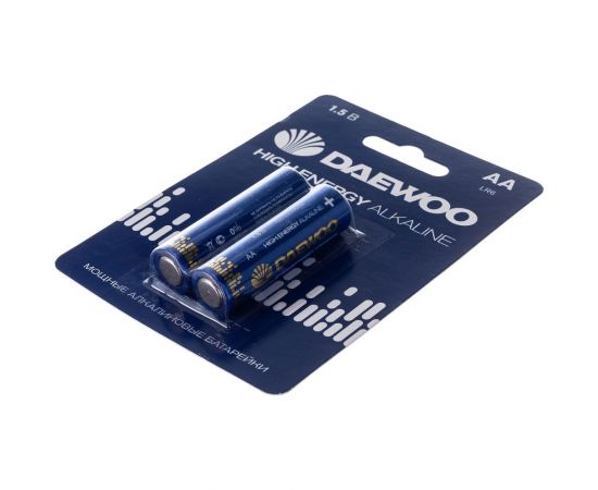 Алкалиновая батарейка Daewoo LR 6 HIGH ENERGY Alkaline BL-2 5030299 – изображение 4