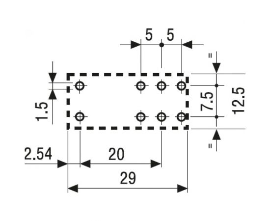 Низкопрофильное герметичное реле Релеон 2 перекидных контакта 8А ;= 5В DC; RP352900500 – изображение 5