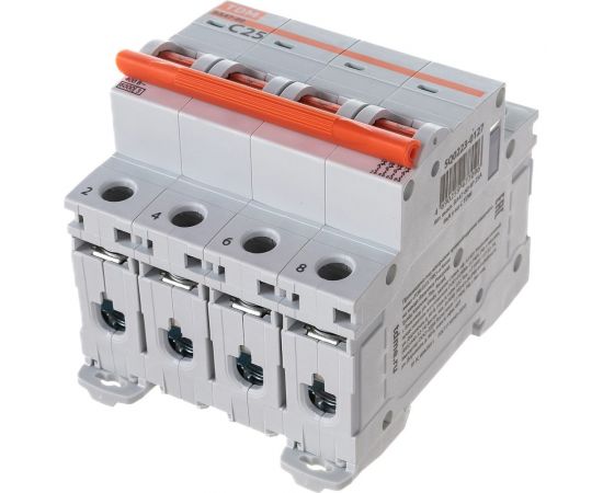 Автоматический выключатель TDM ВА47-60, 4Р, 25А, 6кА, характеристика С SQ0223-0127 – изображение 5