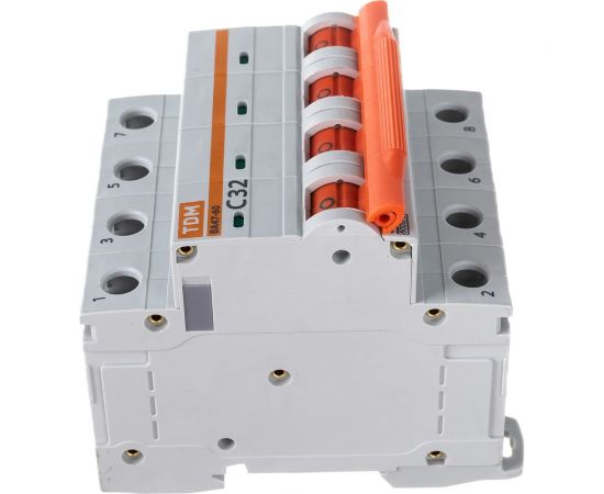 Автоматический выключатель TDM ВА47-60, 4Р, 32А, 6кА, характеристика С SQ0223-0128 – изображение 5
