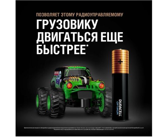 Батарейки Duracell Optimum щелочные, размера ААА, 4 шт., Б0056021 – изображение 6