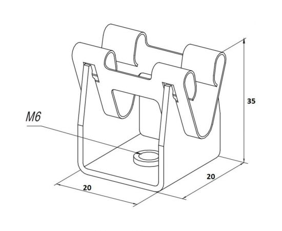 Комплект, набор из 10 держателей для молниезащиты TORR металлический 6182335 – изображение 6