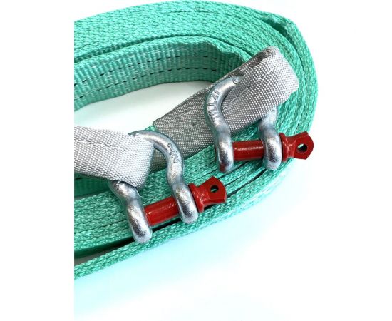 Буксировочный трос ТамбовТехСнаб 12т, 6м скоба/скоба, двухслойный усиленный 7930124364555 – изображение 6
