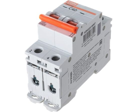 Автоматический выключатель TDM ВА47-60 2Р 40А 6кА характеристика С SQ0223-0097 – изображение 6