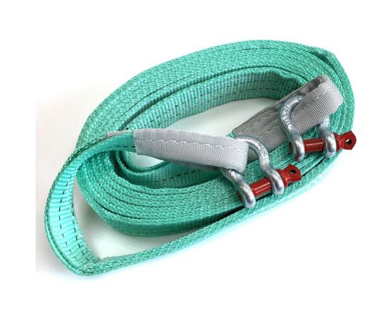 Буксировочный трос ТамбовТехСнаб 12т, 6м скоба/скоба, двухслойный усиленный 7930124364555 – изображение 7