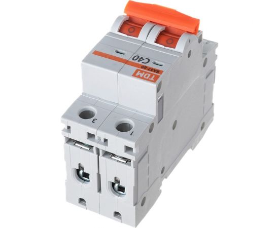 Автоматический выключатель TDM ВА47-60 2Р 40А 6кА характеристика С SQ0223-0097 – изображение 7