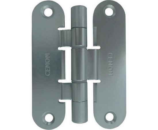 Карточная петля CEMOM MOATTI I1078-00-00/BC 8062 матовый хром, вес полотна 80кг, 29x111,5мм, врезка ESTETIC 80 51540 