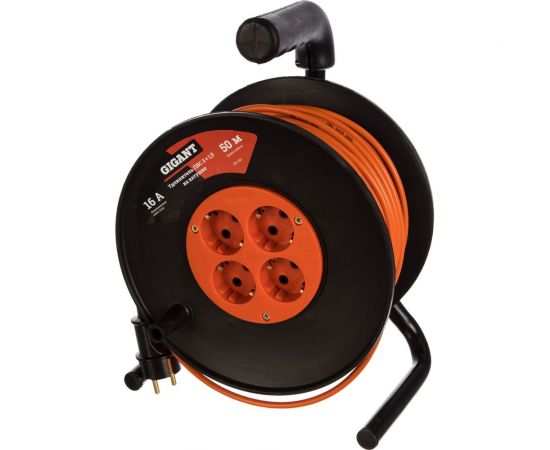 Удлинитель Gigant ПВС 3x1,5 50м на катушке 80073 