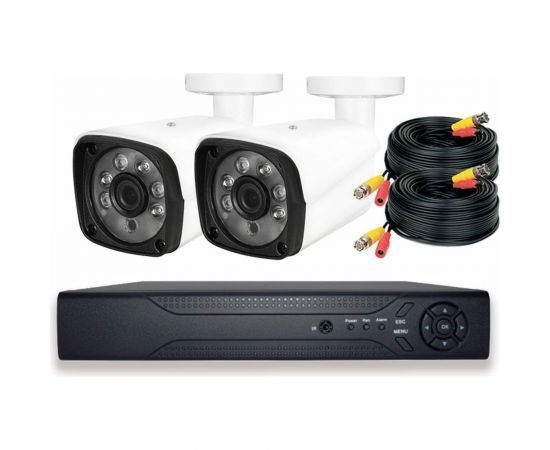 Комплект видеонаблюдения PS-link AHD 2Мп KIT-C202HD 2 камеры для улицы 2997 