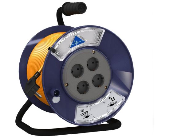 Удлинитель Партнер-Электро PowerLine 4 гн. с/з ПВС 3х1,5 16A 20м UK106C-420DB 