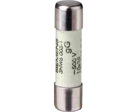 Цилиндрическая плавкая вставка Siemens GG Без индикатора 10x38 ММ, 500В, 2А 3NW60021 