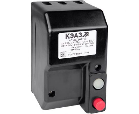 Автоматический выключатель КЭАЗ АП50Б-2МТ-2,5А-3,5Iн-500AC/220DC-2П-У3-КЭАЗ 107008 
