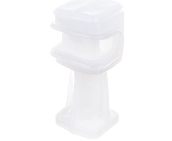 Держатель круглого проводника EZETEK 6-8мм прозрачный, высота 36мм, пластик 91006 