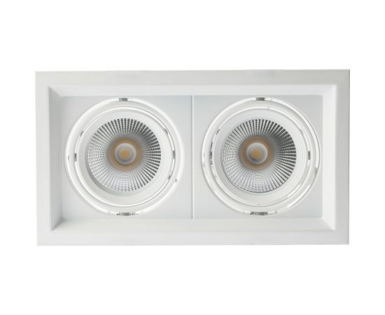 Карданный встраиваемый светильник ЭРА SKD123640KW20 2х20Вт 4000K 3600Лм 270х150х110 Б0049788 