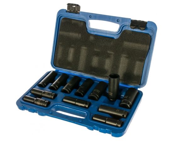 Набор головок шестигранных глубоких ударных (12 пр; 10-25 мм; 1/2"") Rockforce RF-4127-5MPB 