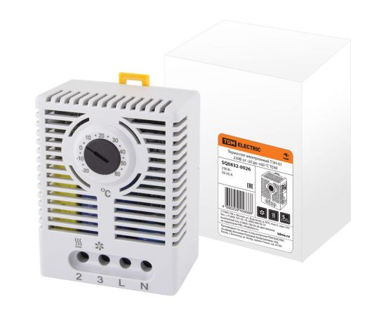 Электронный термостат TDM ТЭН-01 230В от -20 до +60 градусов C SQ0832-0026 