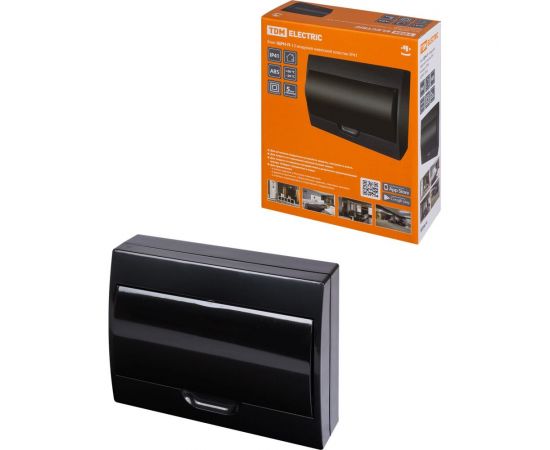 Навесной бокс TDM ЩРН-П-12 модулей пластик IP41, Антрацит SQ0901-0904 